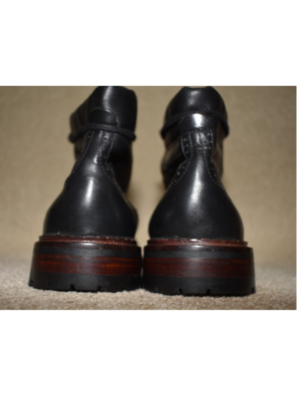 JOHNSTON & MURPHY "SHEEPSKIN" BOOTS 11 M $275 - Picture 6 of 8